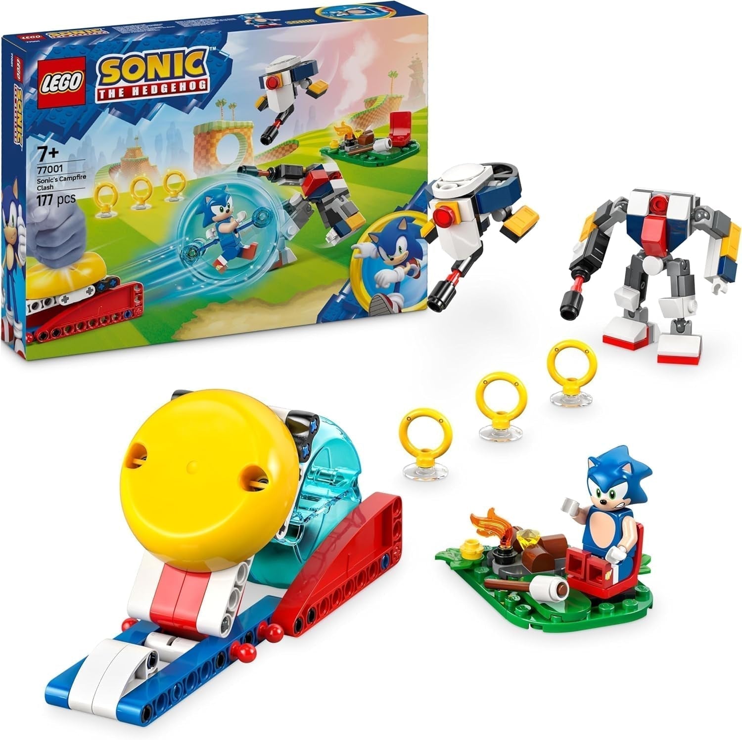 LEGO Sonic the Hedgehog Sonics confrontatie bij het kampvuur Spelspeelgoed voor kinderen en videogamefans Bouwset voor jongens en meisjes 7 jaar oude avonturenset Verzamelbaar 77001 Bouwsets Beuche in LEGO-Store Standaardtitel