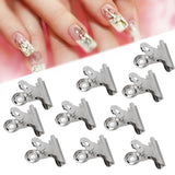 10 stuks nagelclips metalen clip nagelverlengingsclip nail art tool glasvezel fixer nagelkunstaccessoires duurzaam praktische uitrusting thuis doe-het-zelf salon