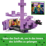 LEGO Minecraft De Einddraak en het Eindschip Actiespeelgoed en ontdekkingsset Videogamebouwset Avontuurset Cadeau voor jongens en meisjes, 8 jaar oud 21264 Bouwsets Beuche in LEGO-Store