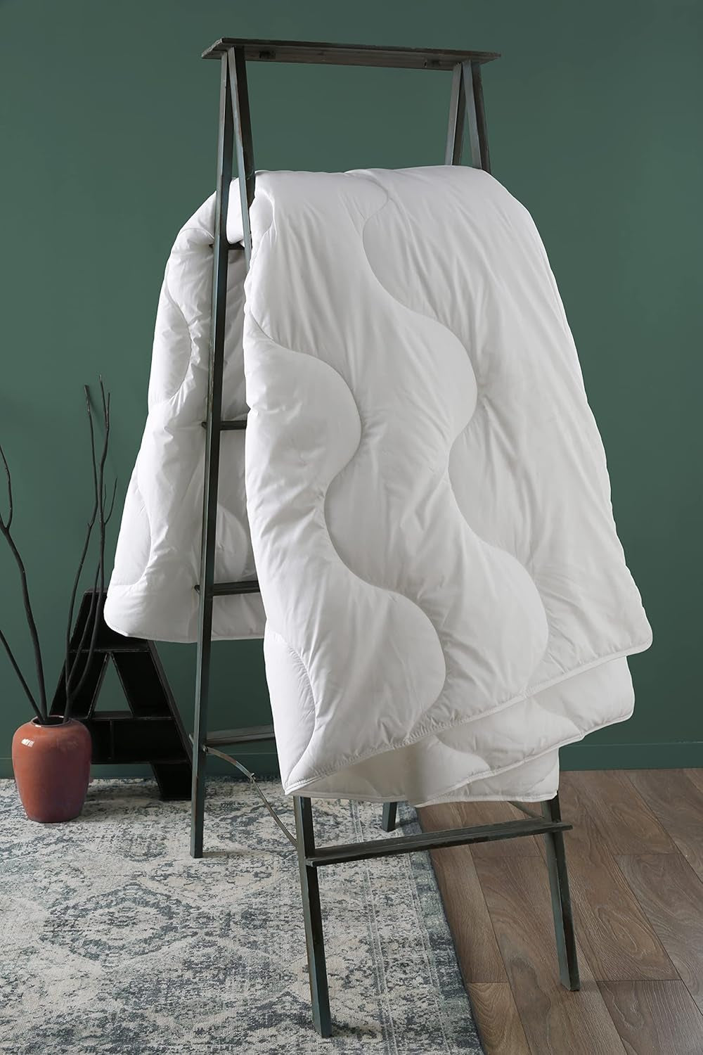 Deken, Gematigd, Synthetisch, 220 X 240 Cm, Voor tweepersoonsbed, Amazonedeken, Mijtbestendig en donzig, Gerecyclede vezels, Machinewasbaar op 40 ° C Dekbedden en dekbedden Naty Shop
