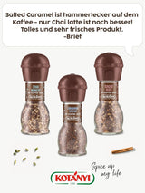 Kotanyi gezouten karamel koffietopping | feiner Caramellgeschmack, 4er-pakket (4 x 65 g)