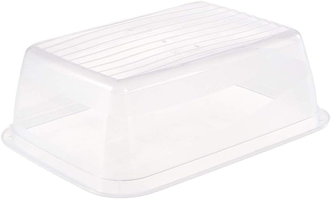 Kekeeper set van 3 voedselbewaarpotten, 3 x 1,25 l, 20,5 x 15,5 x 6,5 cm, Fredo Fresh, transparant blauw Voedselbewaardozen Naty Shop