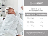 Traumnacht ontspanningsdeken 135 X 200 Cm, 4 kg verzwaarde deken voor kalmering en stressverlichting, aanbevolen voor volwassenen, Oeko-Tex gecertificeerd, geproduceerd volgens Duitse kwaliteitsnormen Quilts en quilts Naty Shop