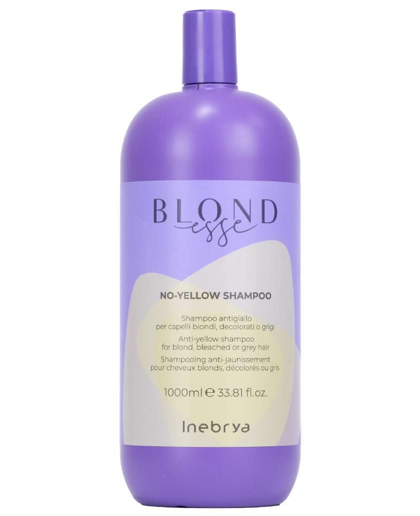 Inebrya BLONDesse No-Yellow Shampoo, 1000 ml Douche en bad Naty Shop