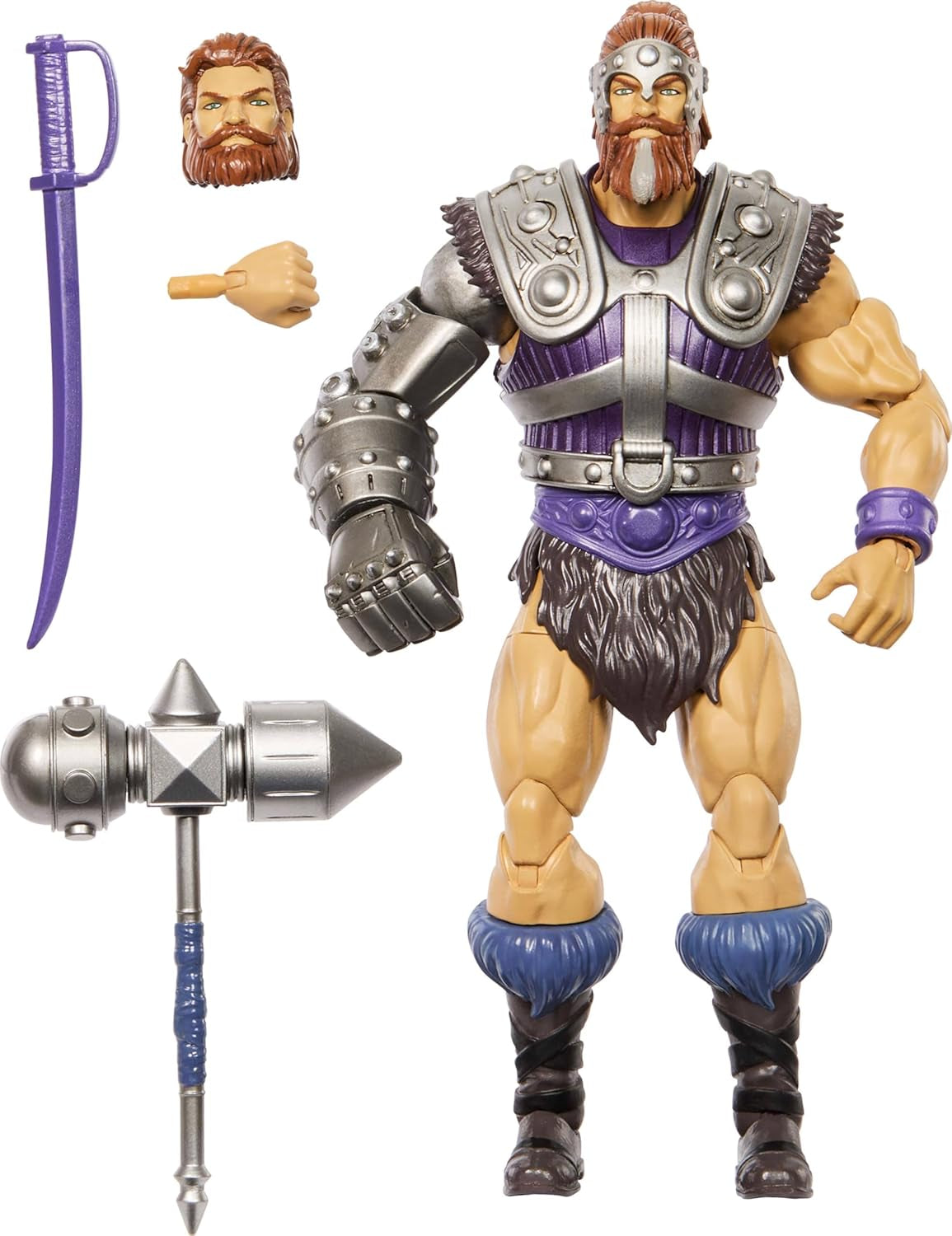Masters of the Universe Masterverse actiefiguur ca. 18 cm, nieuwe Eternia Fisto, MOTU speelgoedheld met ijzeren vuist, 30 bewegingspunten, JBP76, [veelkleurig] actiefiguren Naty Shop standaardtitel