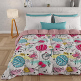 PETTI Artigiani Italiani - Winterquilt, Winterquilt, Eenvoudige quilt, Dubbelzijdig, Monocolor en digitaal printen, 100% hypoallergene microvezel, Made in Italy