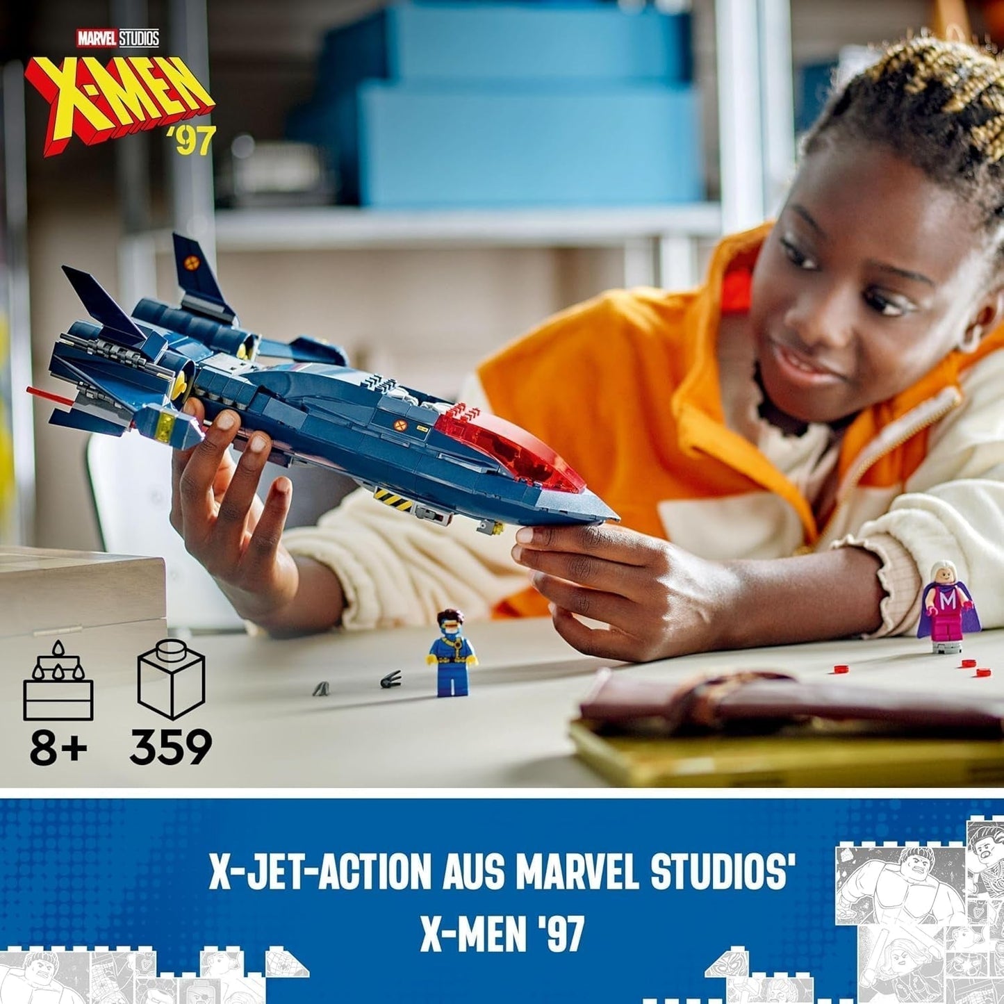 LEGO Marvel X-Jet The X-Men bouwmodelvliegtuig met figuren inclusief Wolverine en Rogue superheld speelgoed voor kinderen cadeau voor jongens en meisjes vanaf 8 jaar oud 76281 Bouwsets Beuche in LEGO-Store