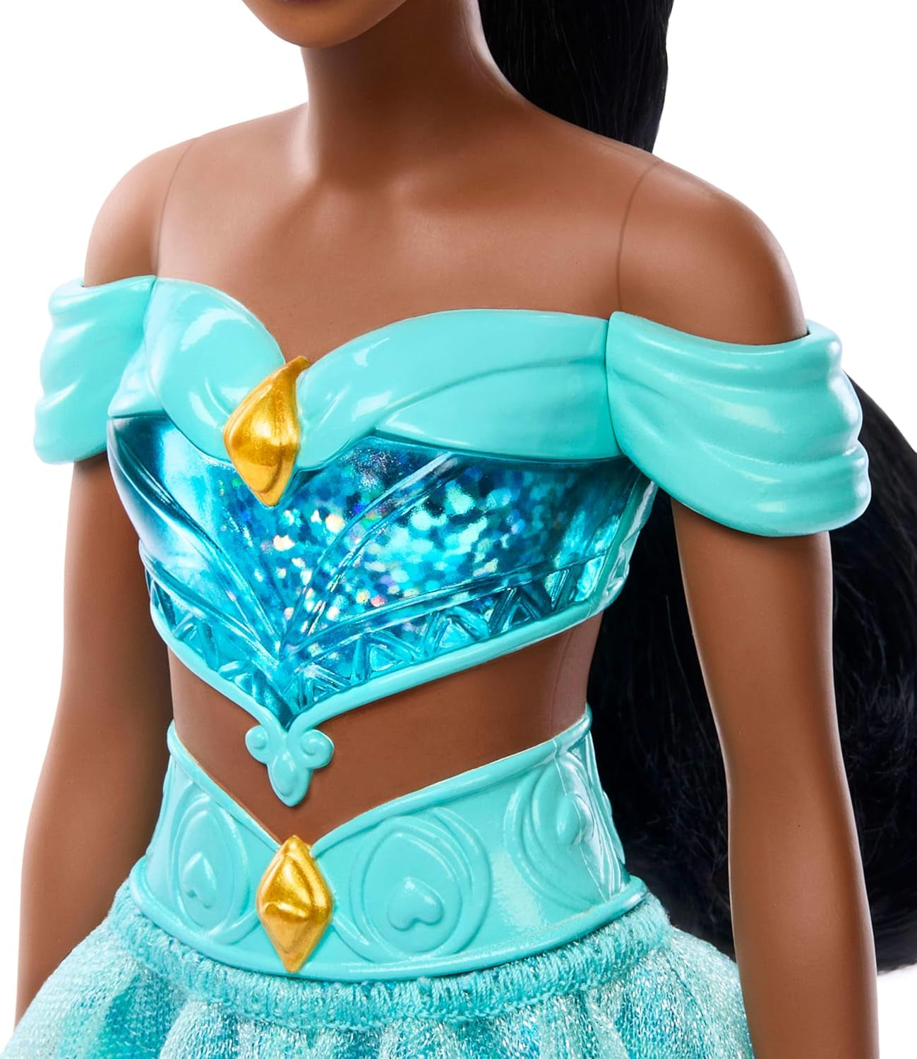 Mattel Disney Princess Toy Jasmine gelede modepop met sprankelende kleding en accessoires Disney film geïnspireerd cadeau voor kinderen HLW12