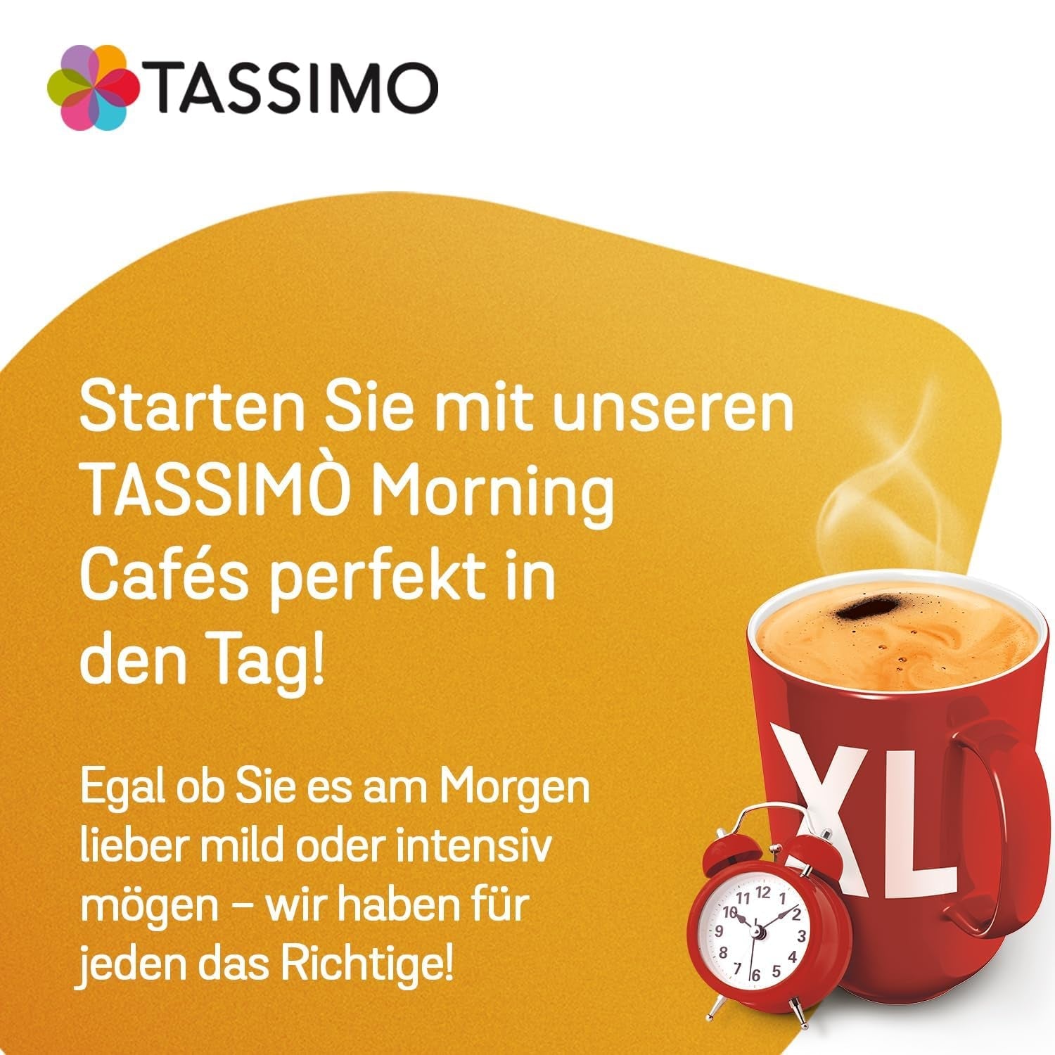 Tassimo Kapseln Moring Café XL Strong & Intense, grootverpakking, 5 x 21 pads, 105 Kaffeekapseln
