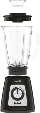 Tefal BL435831 BL4358 Keukenmixer, Glas, 1,75 Liter, Schwarz Kitchen Naty Shop