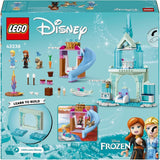 LEGO Disney Frozen Elsa's ijspaleis, kasteel van de ijskoningin, prinses ELSA en Anna poppenspeelgoed, plus 2 dierenfiguren, geweldig cadeau voor meisjes en jongens van 4 jaar oud 43238 Bouwsets Besuche in LEGO-Store
