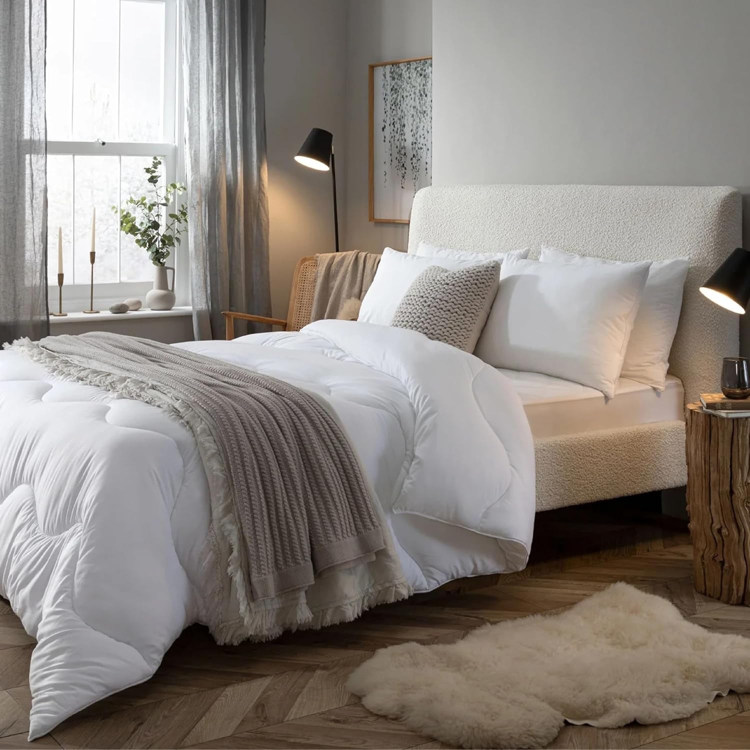 Twin Spundown dekbed 4,5 Tog Lichtgewicht hypoallergeen Warm wasbaar zomerdekbed Tweepersoonsbed Luxe hotelkwaliteit hoes met onze gerecyclede materialen Naty Shop Quilts & Quilts