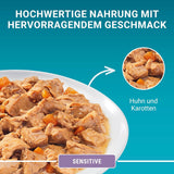 PURINA ONE Gevoelig kattennatvoer, zachte stukjes in kippensaus, verpakking van 26 (26 x 85 g)