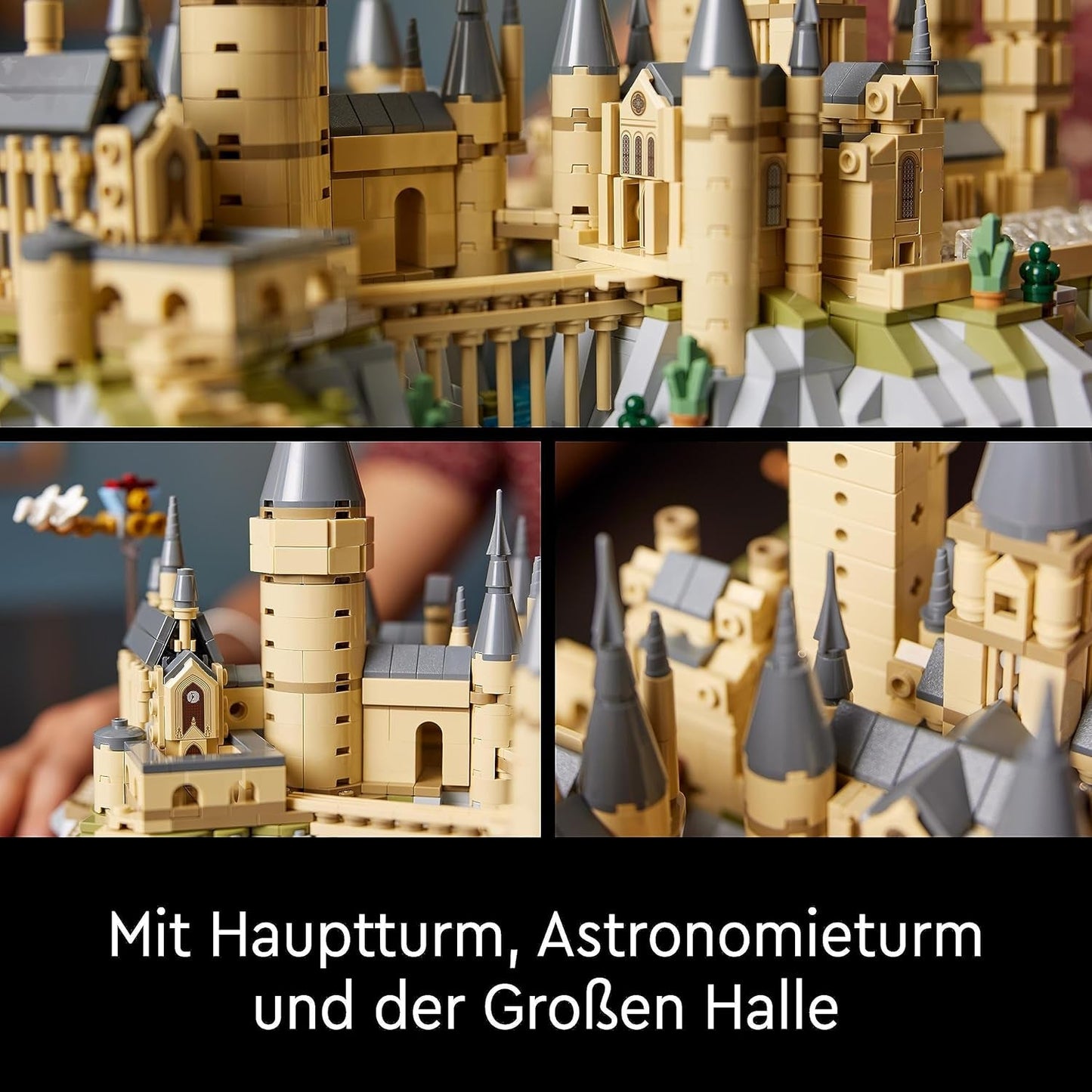 Kasteel Zweinstein LEGO Harry Potter met kasteelvleugels - verzamelset voor volwassenen inclusief hoofdtoren en astronomische toren, geheime kamer en minifiguur van architect - cadeau voor vrouwen - 76419 Bouwsets Besuche in LEGO-Store