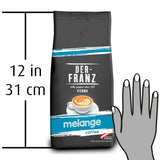 Der-Franz Melange Koffie, sterkte 3/5, 100% Arabica, hele koffiebonen, 4 x 1000 g