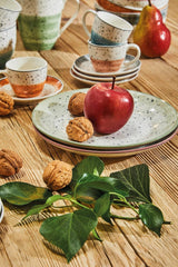Sienna servies voor 6 personen, 18-delig, porselein, veelkleurig