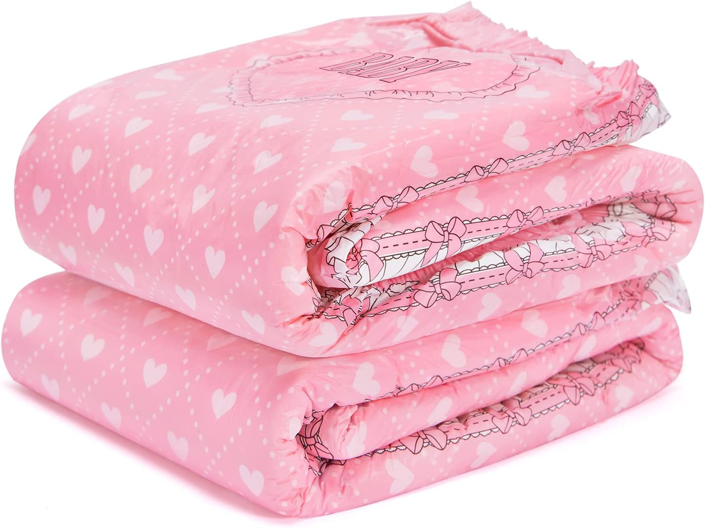 Bedrukte luiers voor volwassenen, 5500-5800 ml, 2 stuks - Blozende baby (M)