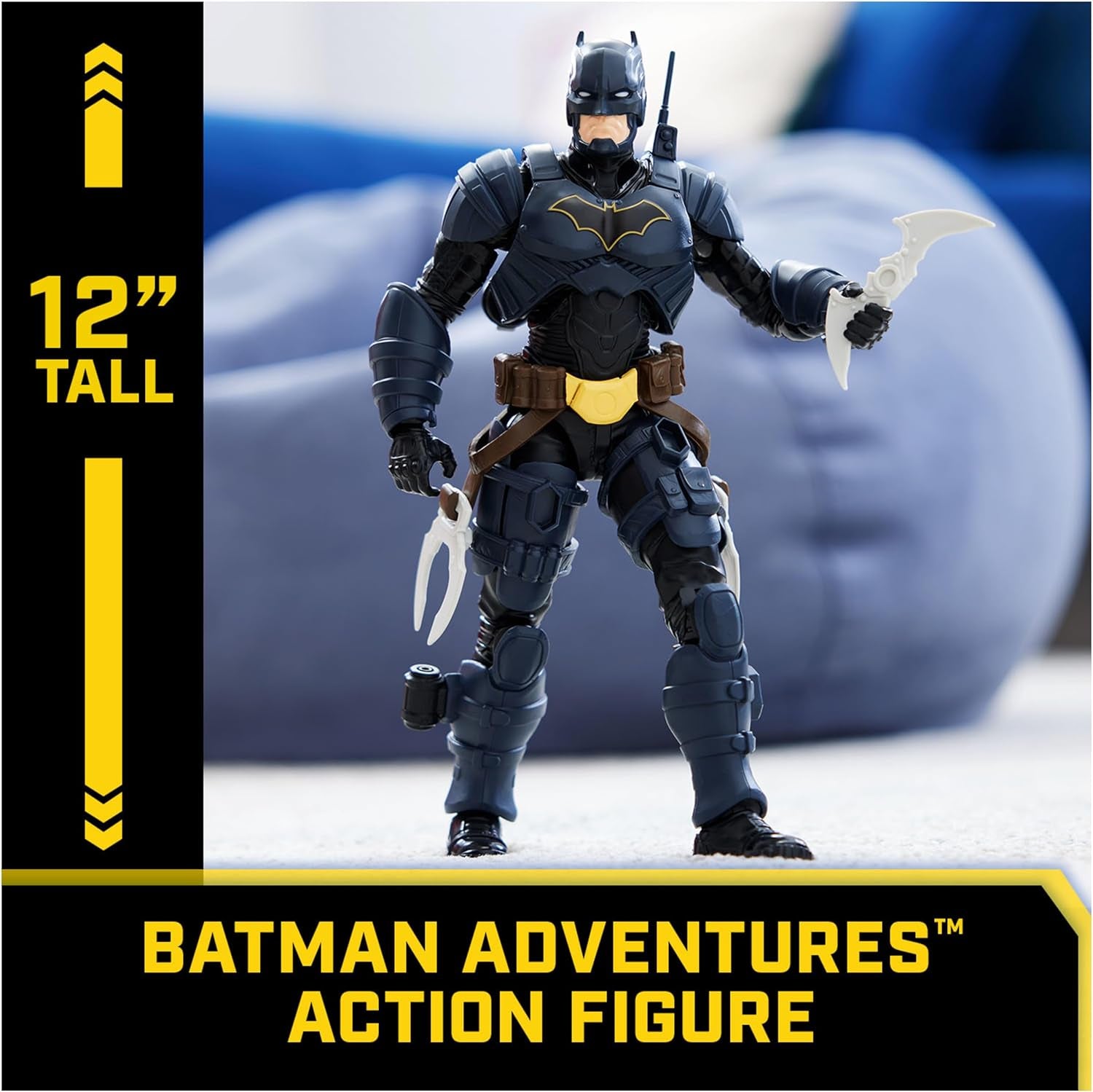 DC Batman Adventures actiefiguur, 30 cm - Met 16 uitrustingsstukken en volledig beweegbaar voor spannende avonturen en actievolle stunts, speelgoed voor kinderen vanaf 3 jaar Actiefiguren Naty Shop