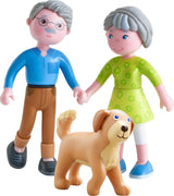 HABA 306147 - Little Friends speelset grootouders, flexibele poppen en dieren vanaf 3 jaar, veelkleurig