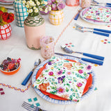 PAW - 3-laags servetten (33 x 33 cm) I 20 stuks I Perfect voor verjaardagen, feesten, bruiloften, communies en feestdagen I Tafeldecoraties Kleurrijke papieren servetten - Kleurrijke bloemen Flora I Bloemstuk