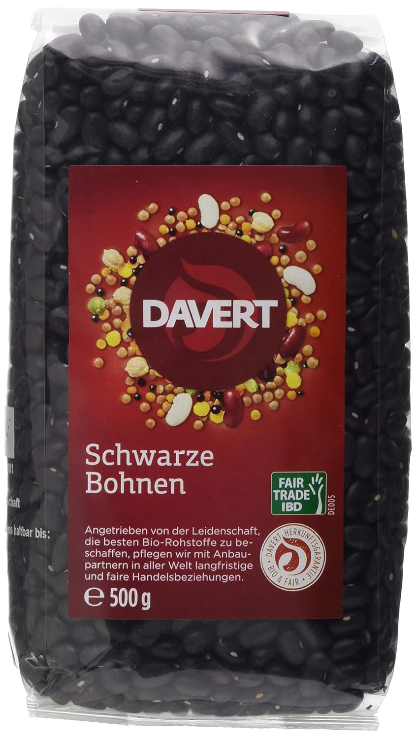 Davert zwarte bonen (1 x 500 g)