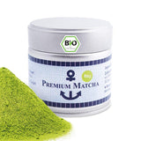 Premium biologische matcha uit Japan, ceremoniële kwaliteit, vrij van pesticiden, extra fijn poeder in doos van 30 g, intense en delicate smaak van groene thee, geschikt voor latte, smoothie, ceremoniële kwaliteit