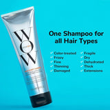 Wow Color Shampoo, siliconenvrije en sulfaatvrije kleurverzorgende shampoo voor gekleurd haar, 250 ml Douche en bad Naty Shop