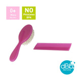 dBb-Remond 315008 Plastic borstel en kam Roze Transparant Kinderen - Bad- en huidverzorging Naty Shop