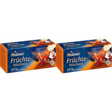Meßmer fruitmix | 25 theezakjes | Veganistisch | Glutenvrij | Lactosevrij (pak van 2)
