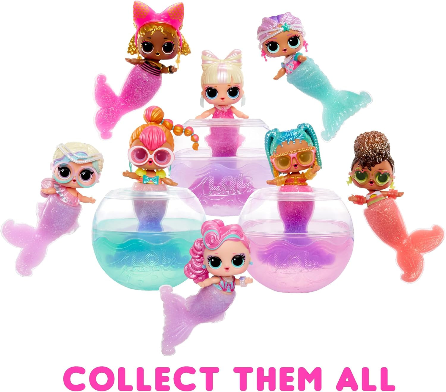 L.O.L. Verrassing! Zeemeerminnen Tots - Modieuze minipoppen met van kleur veranderende staarten - Geschikt voor verzamelaars, meisjes en jongens vanaf 4 jaar Naty Shop-poppen