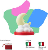 Geluidsfiguur - verhaaltjes voor het slapengaan - geluidsverhalen en sprookjes - speelgoed met educatieve inhoud, jongens en meisjes 3-5 jaar, Italiaanse versie Bebe Toys Naty Shop