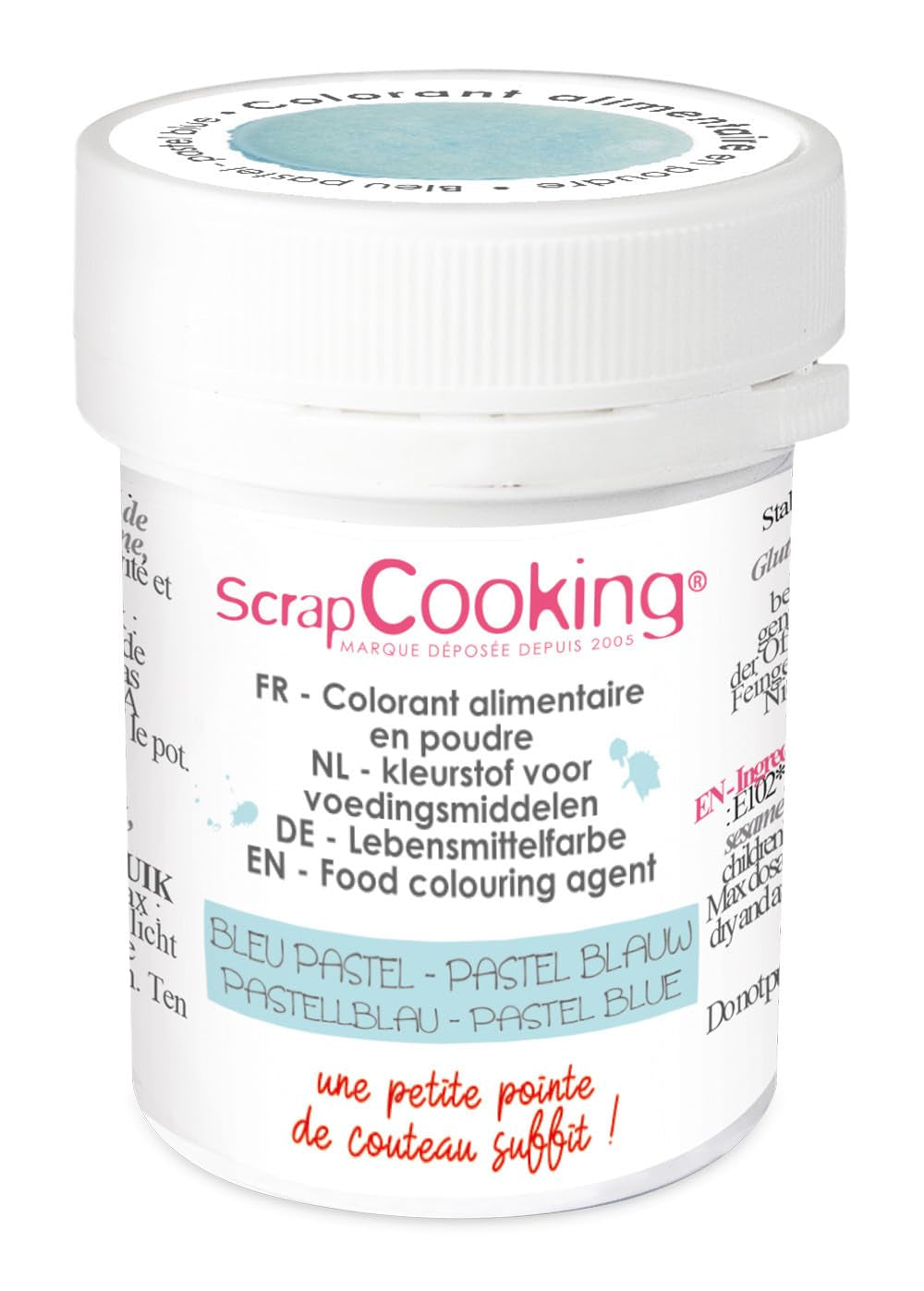 Scrapcooking - Pastelblauw kunstkleurpoeder 5 g