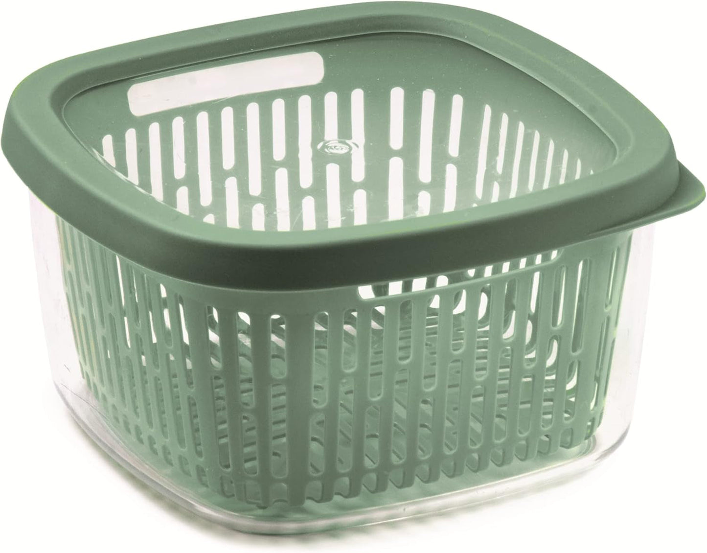 Zaag voor het conserveren van fruitsmaak, kunststof, groen, 4 LT - rechthoekig Voedselbewaardozen Naty Shop Groen 1,5 Lt - vierkant