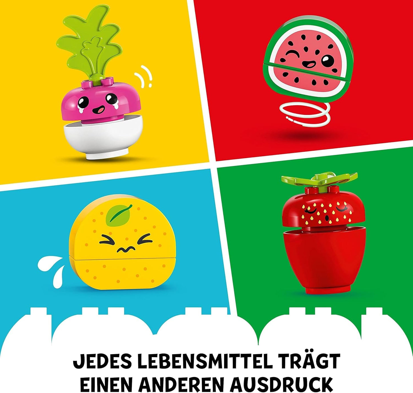 LEGO DUPLO Mijn eerste biologische markt, speelgoedwinkelset voor jongens en meisjes, educatief speelgoed voor peuters vanaf 1,5 jaar, groente- en fruitaccessoires 10983 Bouwsets Besuche den LEGO-Store