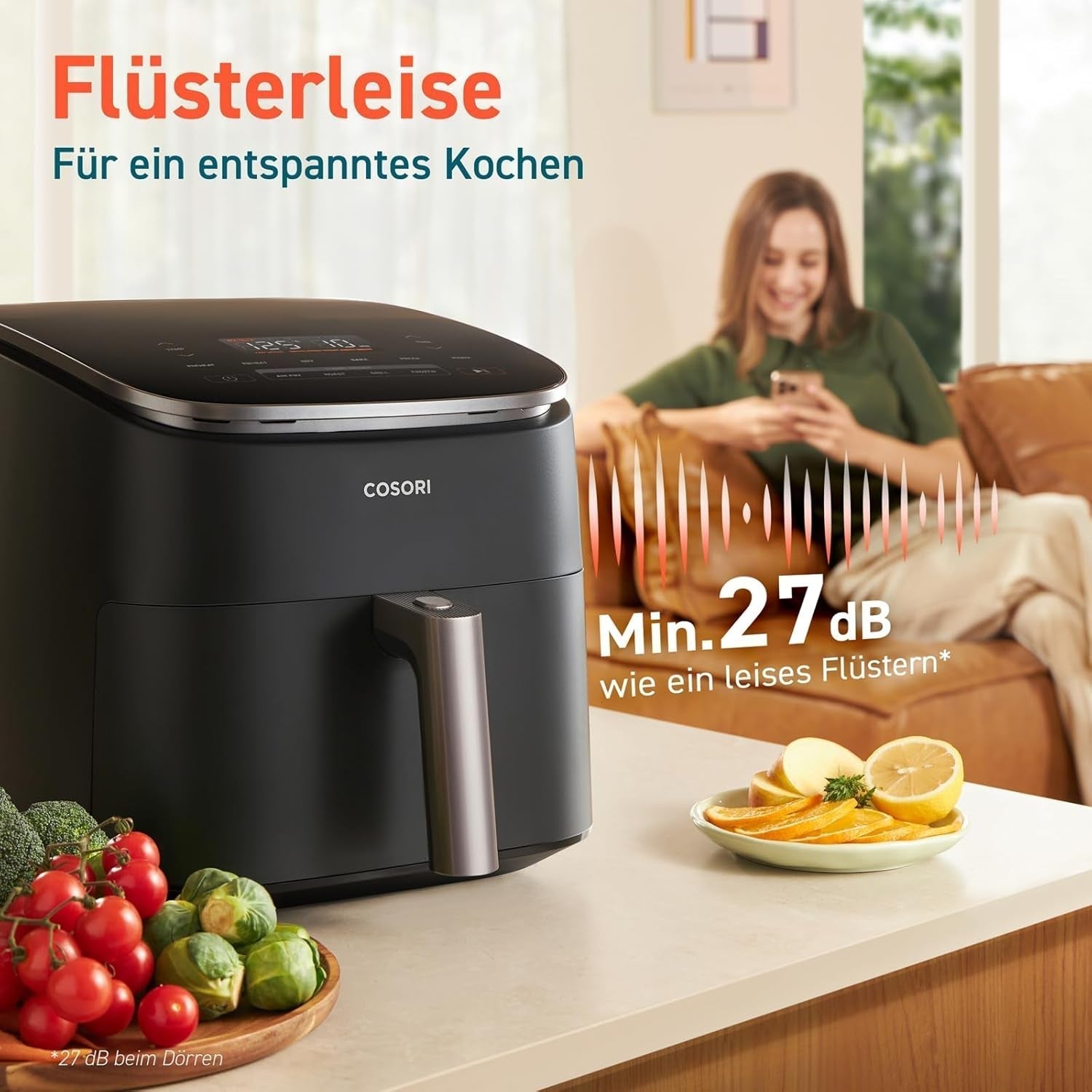 Cosori Turboblaze Heteluchtfriteuse Airfryer, 9-in-1, 6 liter, stil Apparaten Naty Shop