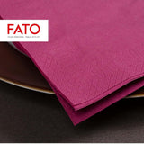 - Papieren wegwerpservetten, ideaal voor hapjes en cocktails, verpakking van 100 servetten, maat 24X24, 4-laags, 2-laags, bordeauxkleur, 100% puur cellulosepapier, Fsc-gecertificeerd