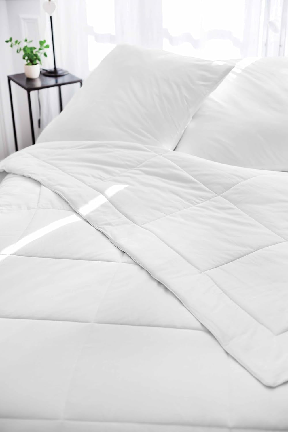 Toison D'Or Silkydor naturel dekbed, 380 satijnkatoen, 240 X 280 cm, wit Dekbedden en quilts Naty Shop