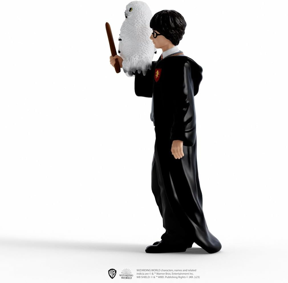 Schleich 42633 Harry Potter & Hedwig, vanaf 6 jaar, HARRY POTTER - Beeldje, 4 X 2,5 X 10 cm, Veelkleurig/Ocean Tides Actiefiguren Naty Shop