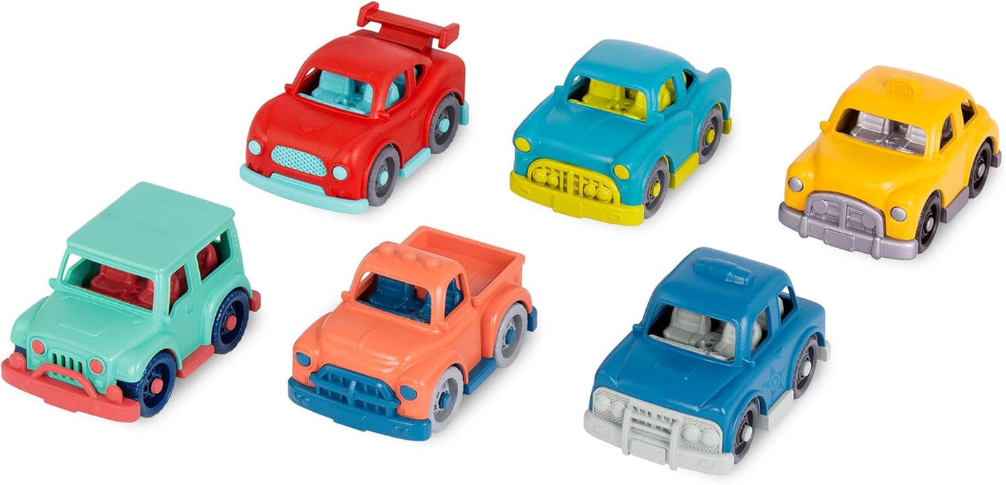 Plastic Battat, BT2525Z interactief stuurwielspeelgoed, ook voor reizen en autoritten, met licht en geluid voor kinderen vanaf 2 jaar, rood, compatibel met auto's Babyspeelgoed Naty Shop Mini-auto's