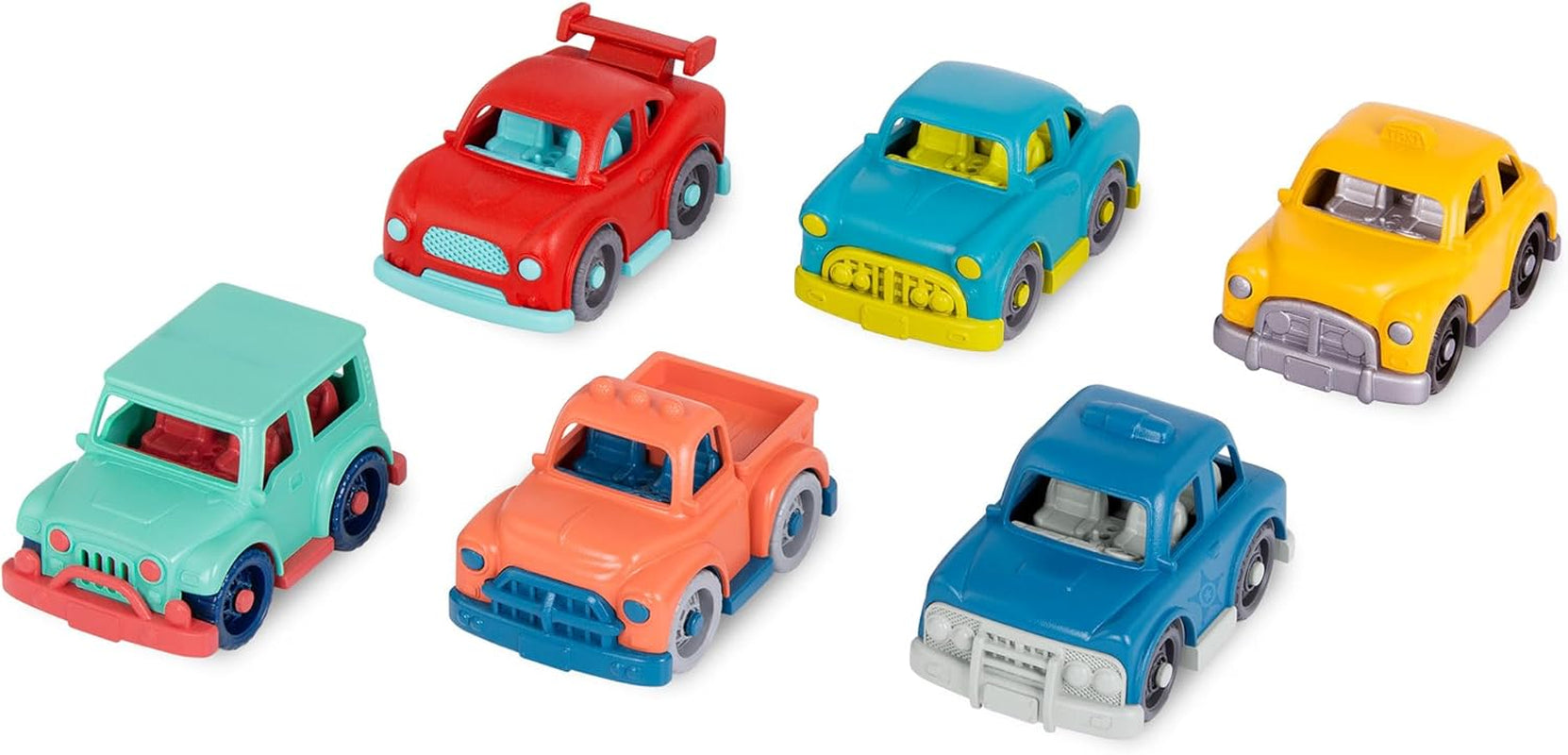 Plastic Battat, BT2525Z interactief stuurwielspeelgoed, ook voor reizen en autoritten, met licht en geluid voor kinderen vanaf 2 jaar, rood, compatibel met auto's Babyspeelgoed Naty Shop Mini-auto's