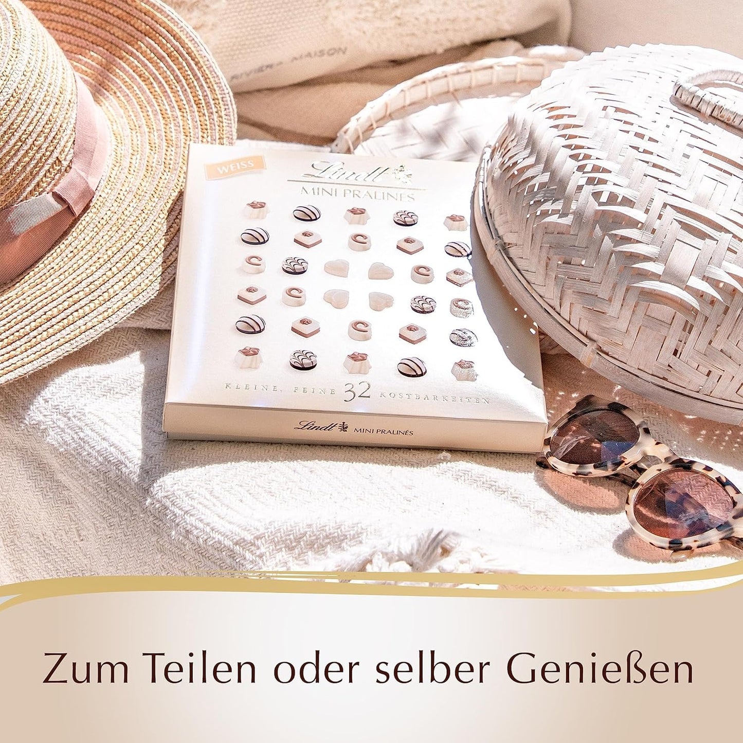 Chocolade - Mini Witte Pralines | 90 gram | Doos met 18 pralines in 6 heerlijke assortimenten | Geschenk van chocolade | Chocoladecadeau (pak van 3)
