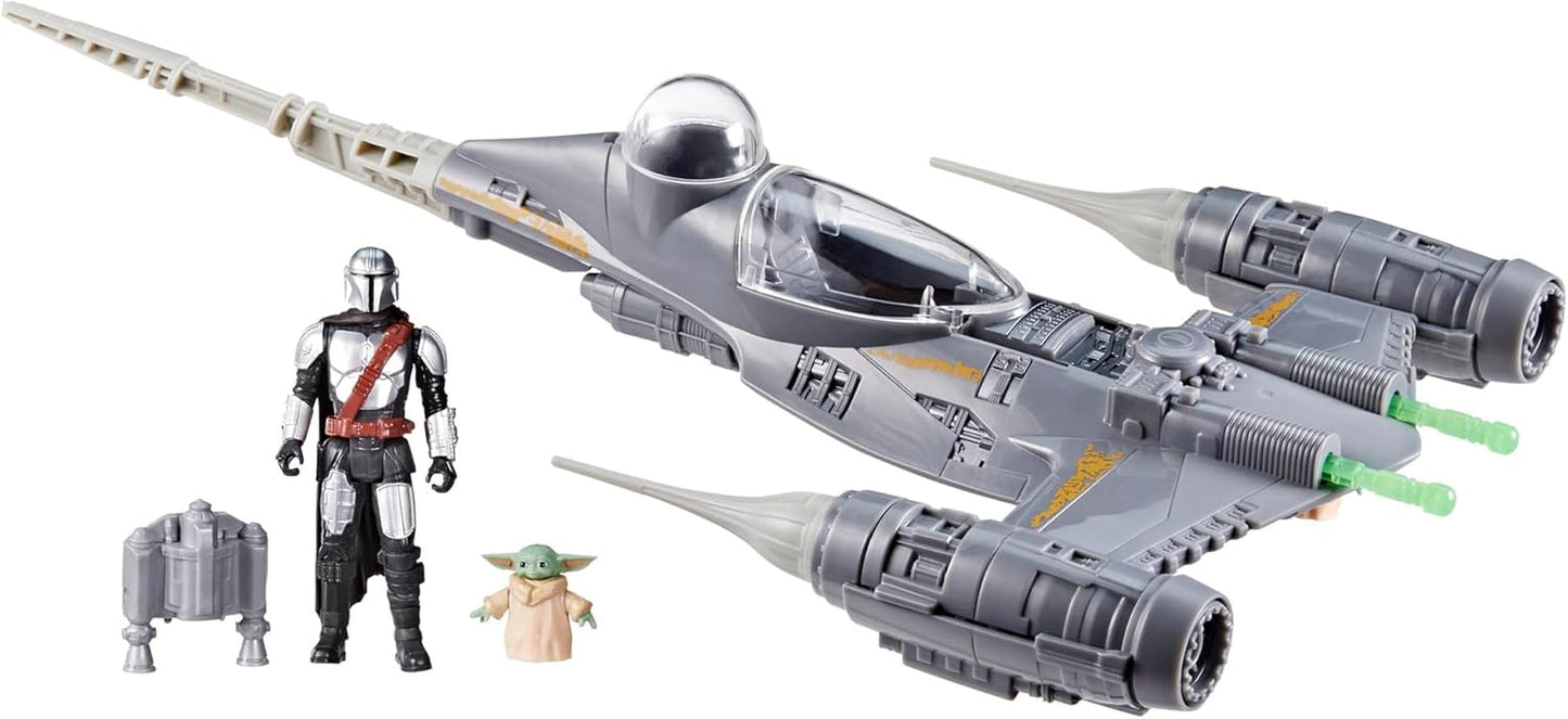 Star Wars Epic Hero Series N-1 Starfighter of the Mandalorian Grote actiefiguren en spannende accessoires voor spannende manoeuvres Spannende cadeau-actiefiguren Naty Shop Standaardtitel