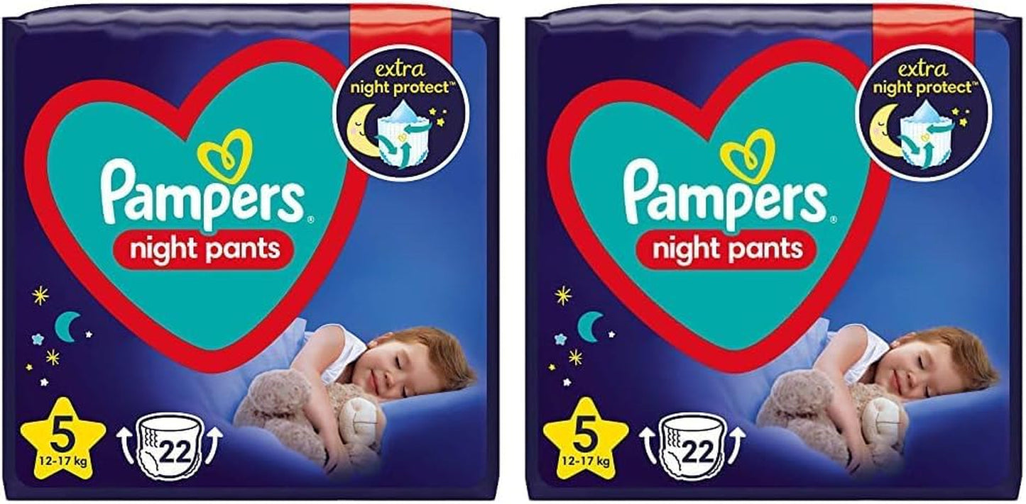 Nachtbroekluiers (oude versie), maat 5, 22 stuks, 12kg-17kg (pak van 2)