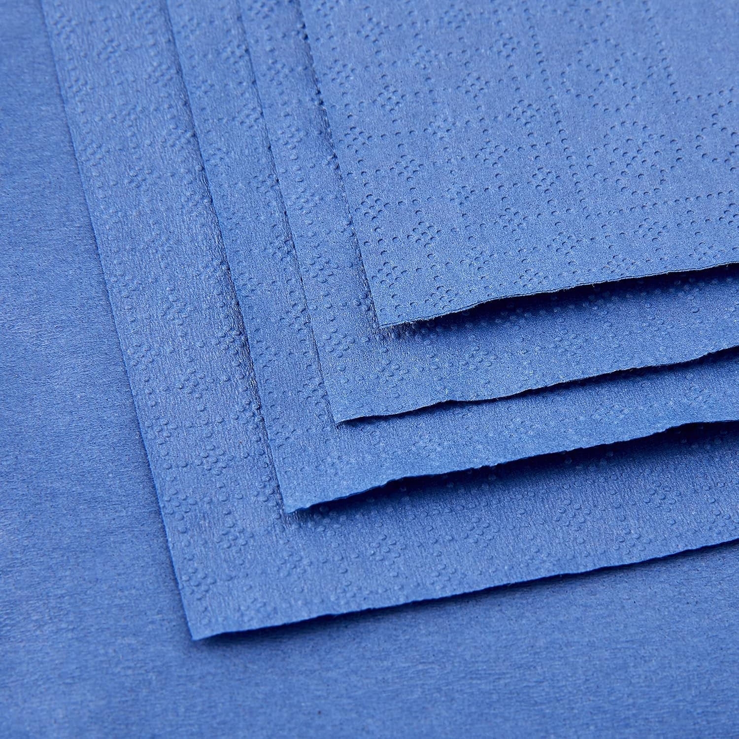 SER4230239 Servet 40 X 40, 2-laags, 1/4-vouw, 100 servetten, 2-laags, gladde rand, blauw