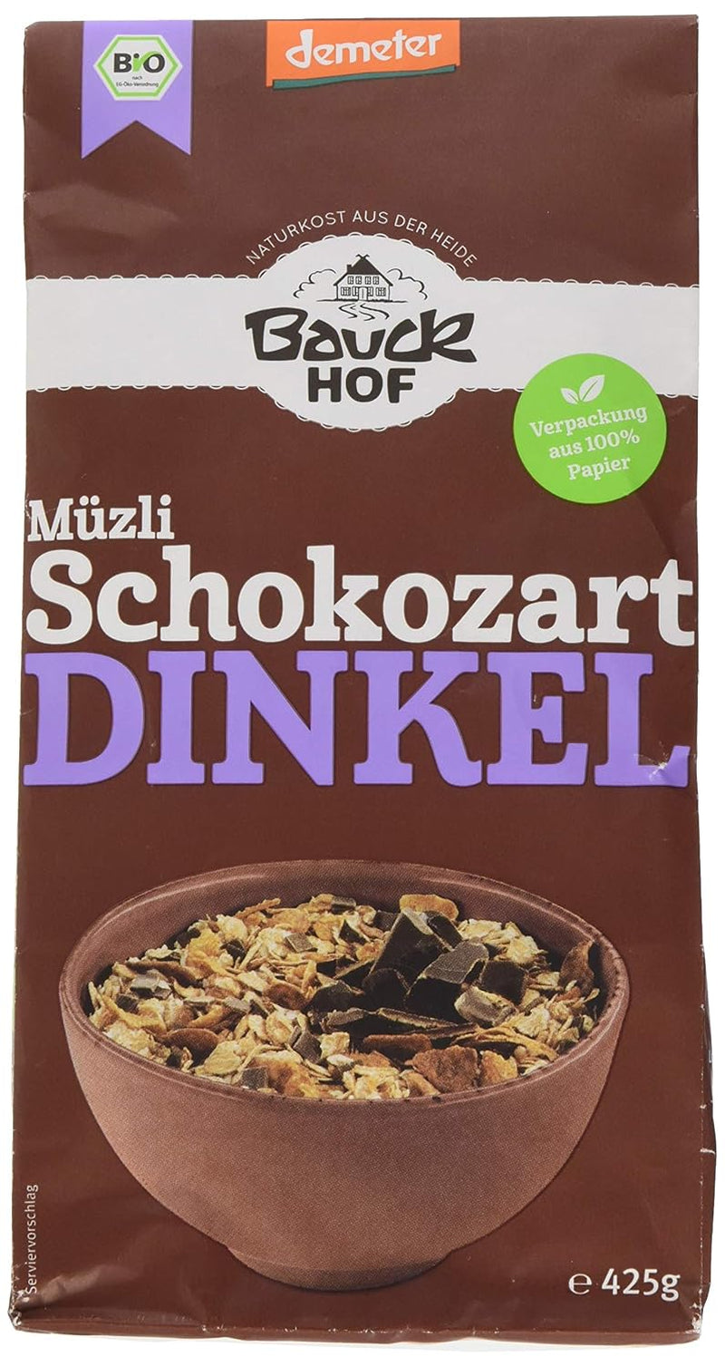 Bauck HOF Dinkelmüsli Schokozart, 425G (1Er-pakket) Granen Naty Shop 425 G (1Er-pakket)