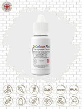 Sugarflair Colourflex Witte voedingskleurstof op oliebasis, sterk geconcentreerde vloeibare voedingskleurstof, voedingskleurstof voor botercrème, chocolade, deeg, fondant, glazuur en meer - 15 ml