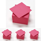 - Tex Touch papieren servetten - Roze kleur - Fsc®-gecertificeerde servetten - Recyclebaar en biologisch afbreekbaar - Pak van 50 roze servetten maat 24 X 24 Cm