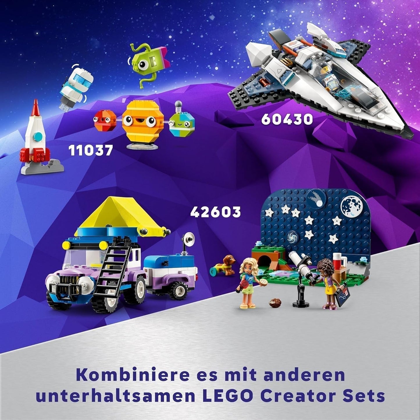LEGO Creator 3In1 ruimteastronautspeelgoed, honden- en ruimteschipmodel voor kinderen, kleuterschooldecoraties, creatief cadeau voor jongens en meisjes vanaf 9 jaar 31152 Bouwsets Besuche in LEGO-Store