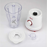 Girmi FR46 Elektrische Mixer, 1,5 Liter, 2 Geschwindigkeiten Met Pulse-Funktion, 4 Edelstahlklingen, Messbecherdeckel, Messbecher Mit Scale, Sicherheitseinrichtung, Weiß/Rot Kitchen Naty Shop