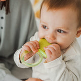 Suavinex Baby Siliconen Bijtring + 4 Maanden Cool Zacht en Licht Vlinderblauw Bijtring